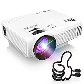 【中古】ss2046　DR.J　LEDプロジェクター　4000ルーメン　L8　2019年製　小型　1080PフルHD対応　リモコン付き　ホワイト　白　台形補正　ミニプロジェクタ　卓上　コンパクト 中古】DR.J LED プロジェクター 小型 4000ルーメン 1080PフルHD対応