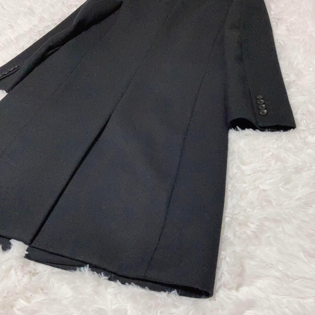 美品】PAUL SMITH チェスターコート ウール キュプラ 黒 紫 38