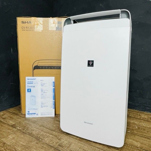 プラズマクラスター除湿乾燥機2024年製 CV-R120-W SHARP CV-R120 除湿機：シャープ | 衣類乾燥機