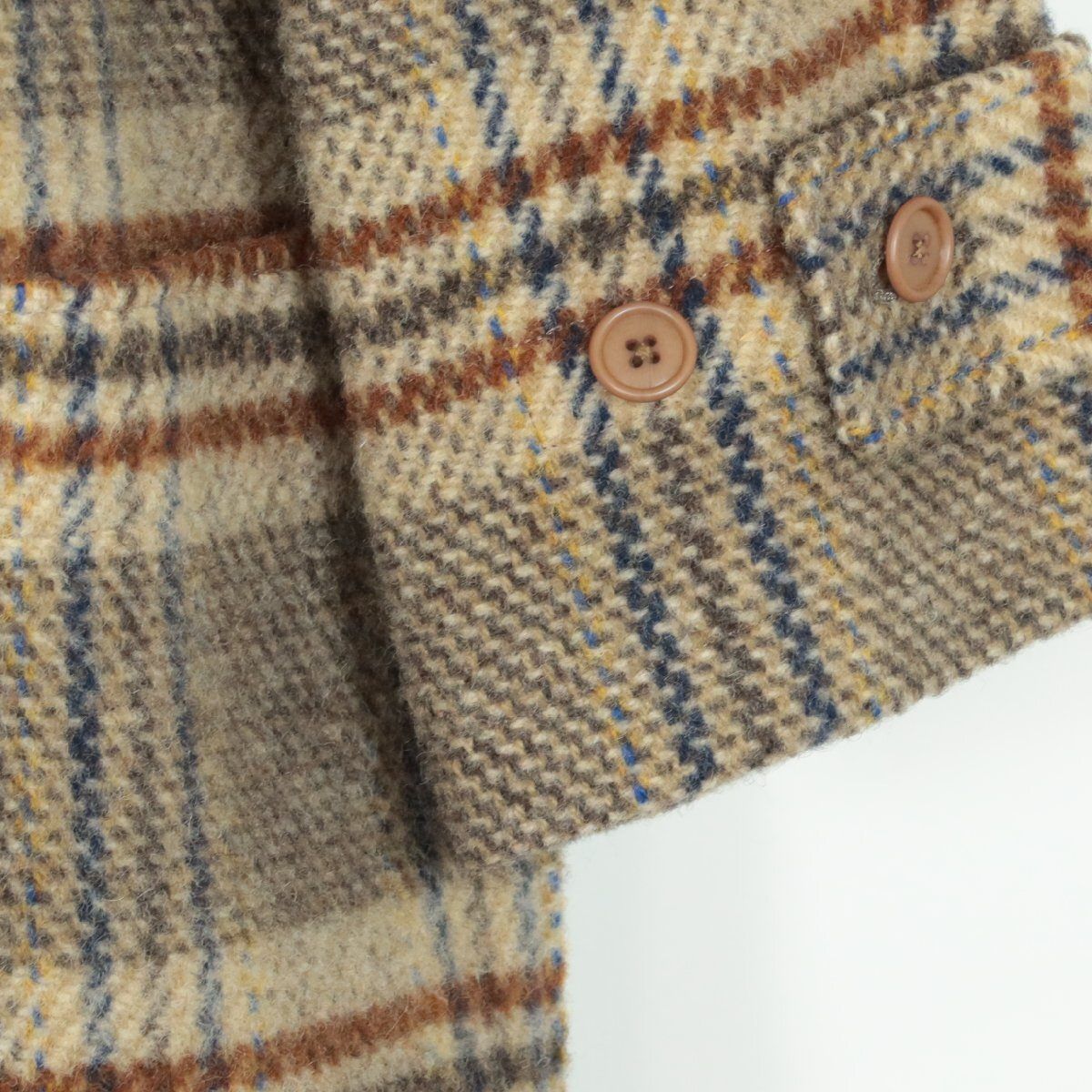 カネコイサオ☆大人可愛いダッフルコート チェック柄♪あったかウール