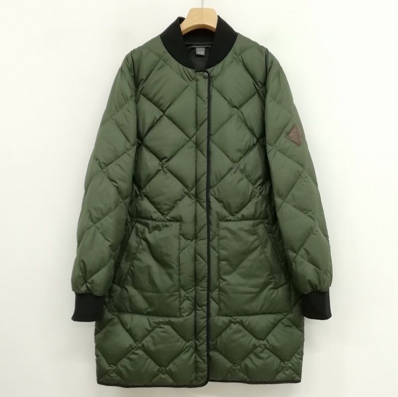 エディーバウアー EDDIE BAUER 21AW ロング ダウン ジャケット コート キルティング M オリーブ