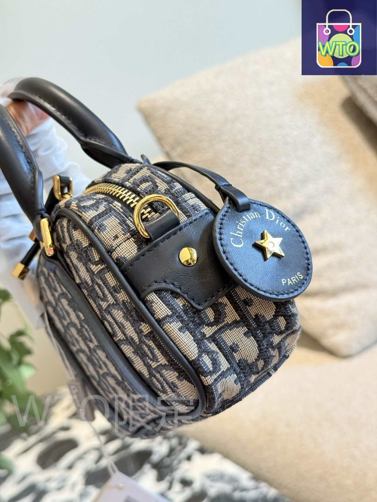 【2025新作！おしゃれなデザイン♡】DIOR ハンドルポーチ Christian Dior - 2025最新Diorポーチ 正規品 刺繍ポーチの通販
