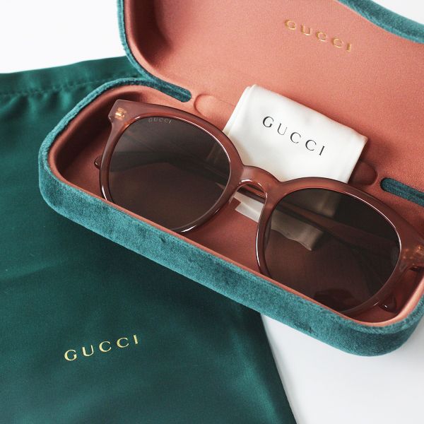 美品 GUCCI グッチ GG0794SK アジアンフィット サングラス アイウェア 55 21-150 /ピンク系 イタリア製 ...