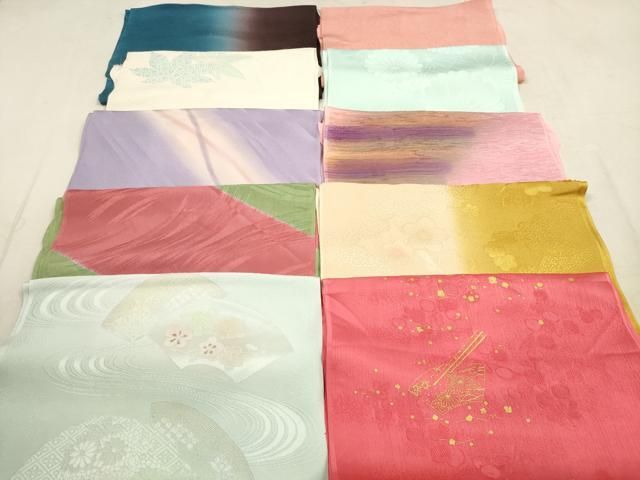 平和屋着物 和装小物 帯揚げ10枚セット 正絹 DAAV2453xg