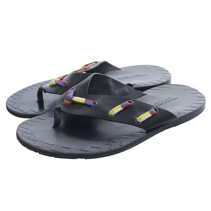 ボッテガヴェネタ BOTTEGA VENETA トングサンダル 24cm 黒 ブラック