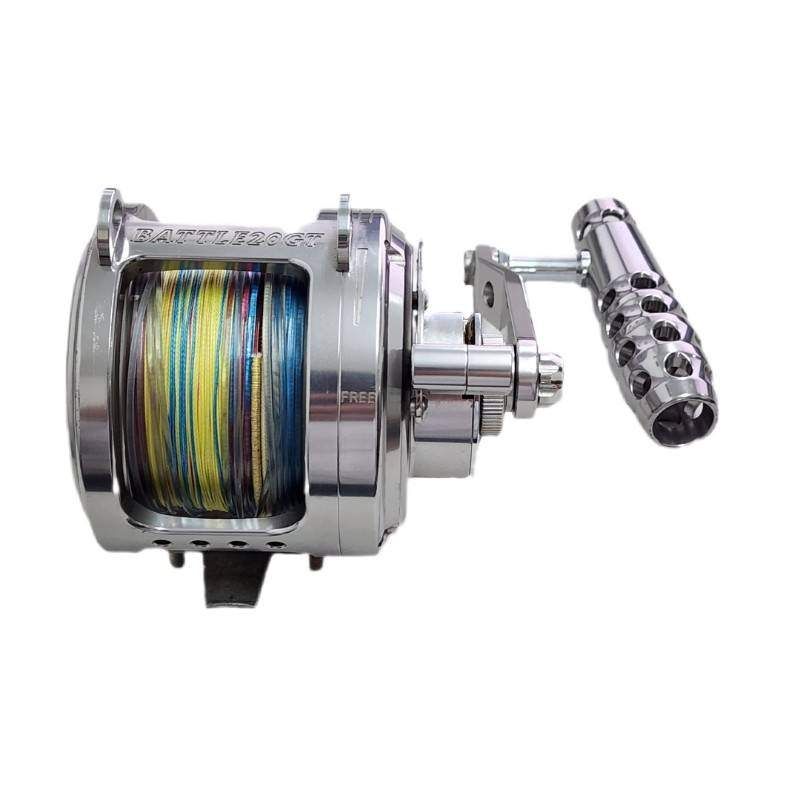 アリゲーター技研 ALLIGATOR BATTLE 20GT 大型両軸リール シルバー 釣り具用品 ケース付属 22509K277