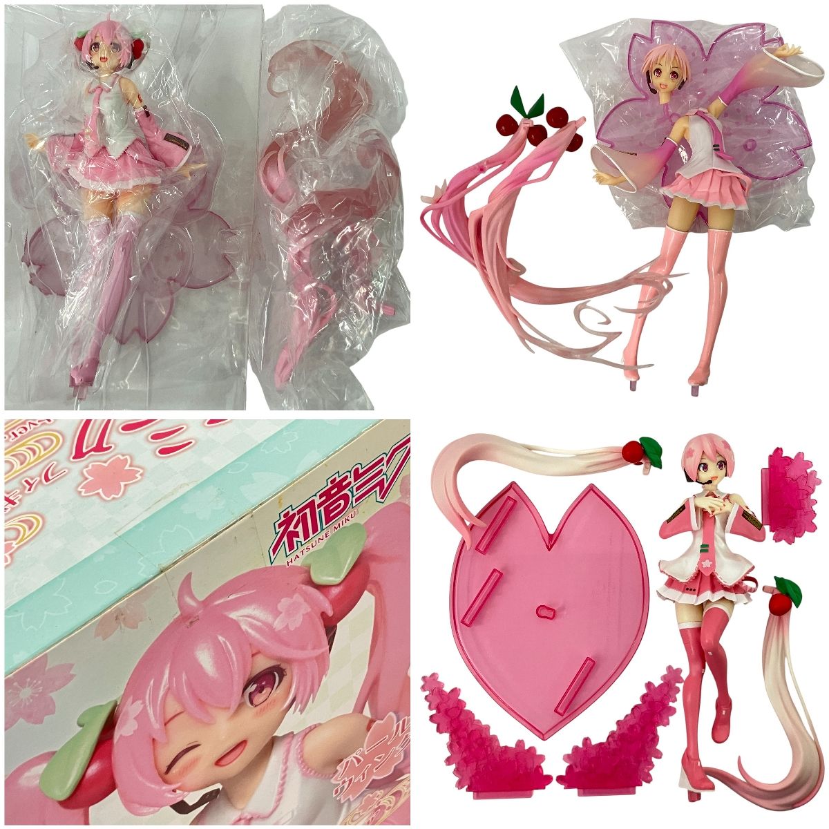 【新品未開封】★桜ミク　プライズフィギュア　4つセット★ 初音ミク プライズフィギュア 16点セット 桜ミク 2023 等 開封
