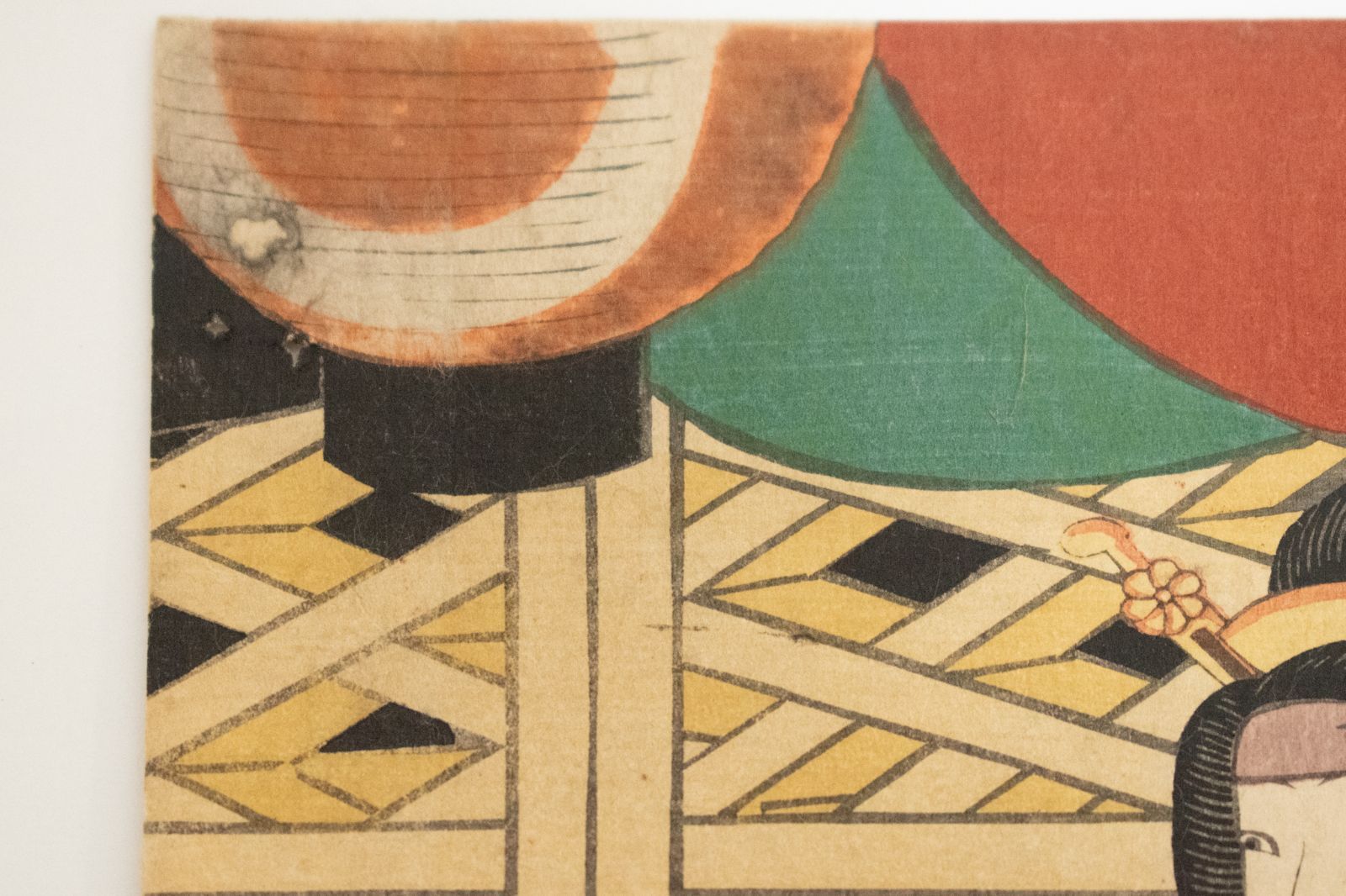 中古】M▽歌川国貞 三代目 歌川豊国 濡つばめの小三 1858年 木