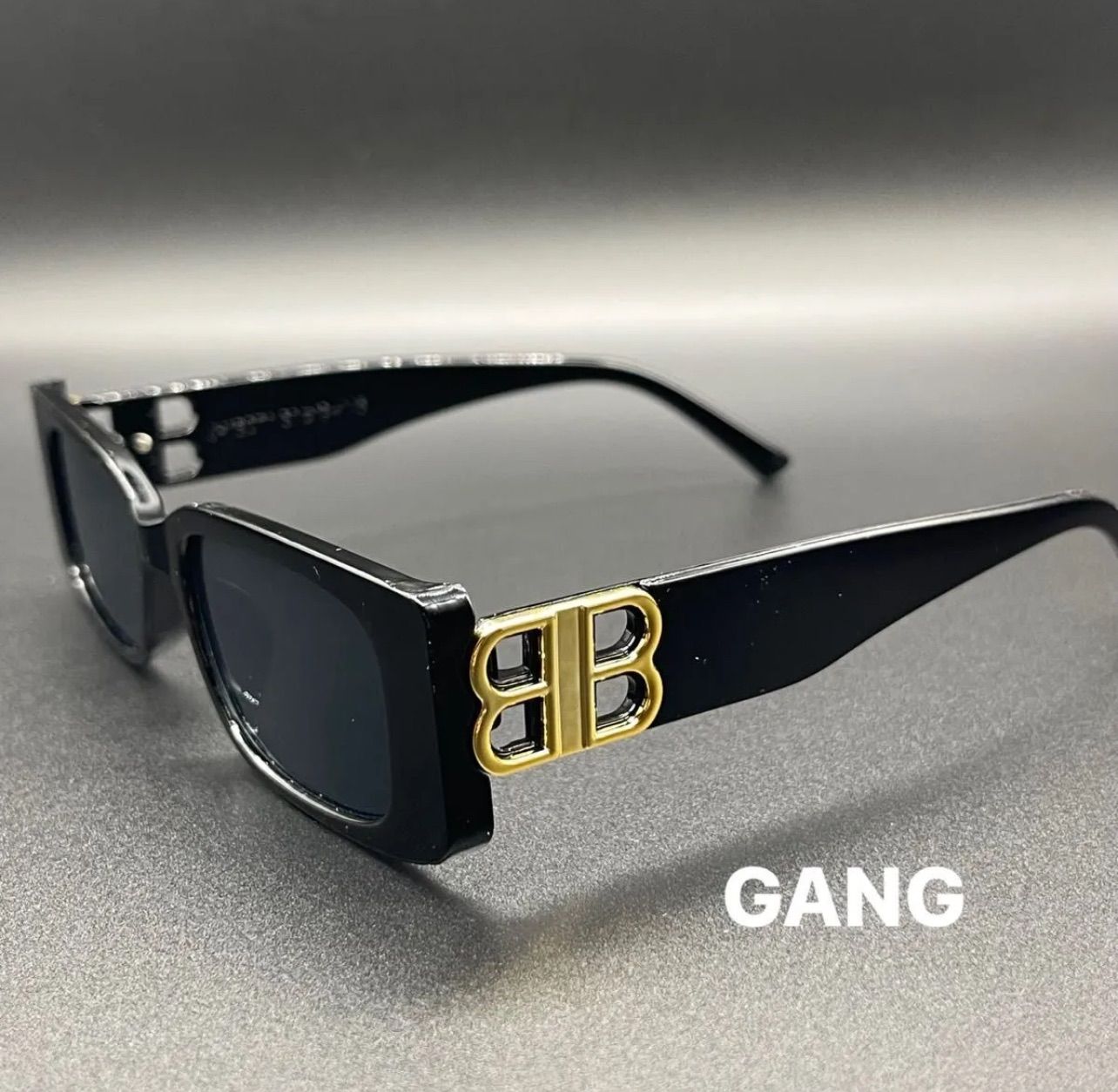 BBロゴ サングラス スクエア y2k opium メガネ アイウェア ピップ