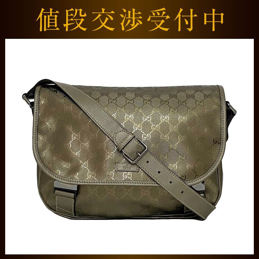 メンズ 専用□グッチ GG インプリメ メッセンジャーバッグ ショルダー