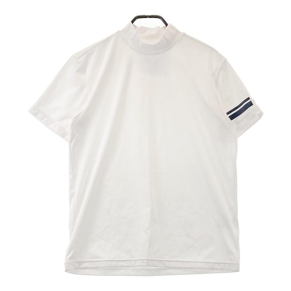 新品　PGG パーリーゲイツ　モックネック　半袖シャツ　カットソー　ホワイト　6 サイズ：6 PGG PEARLY GATES パーリーゲイツ モックネック 半袖Tシャツ