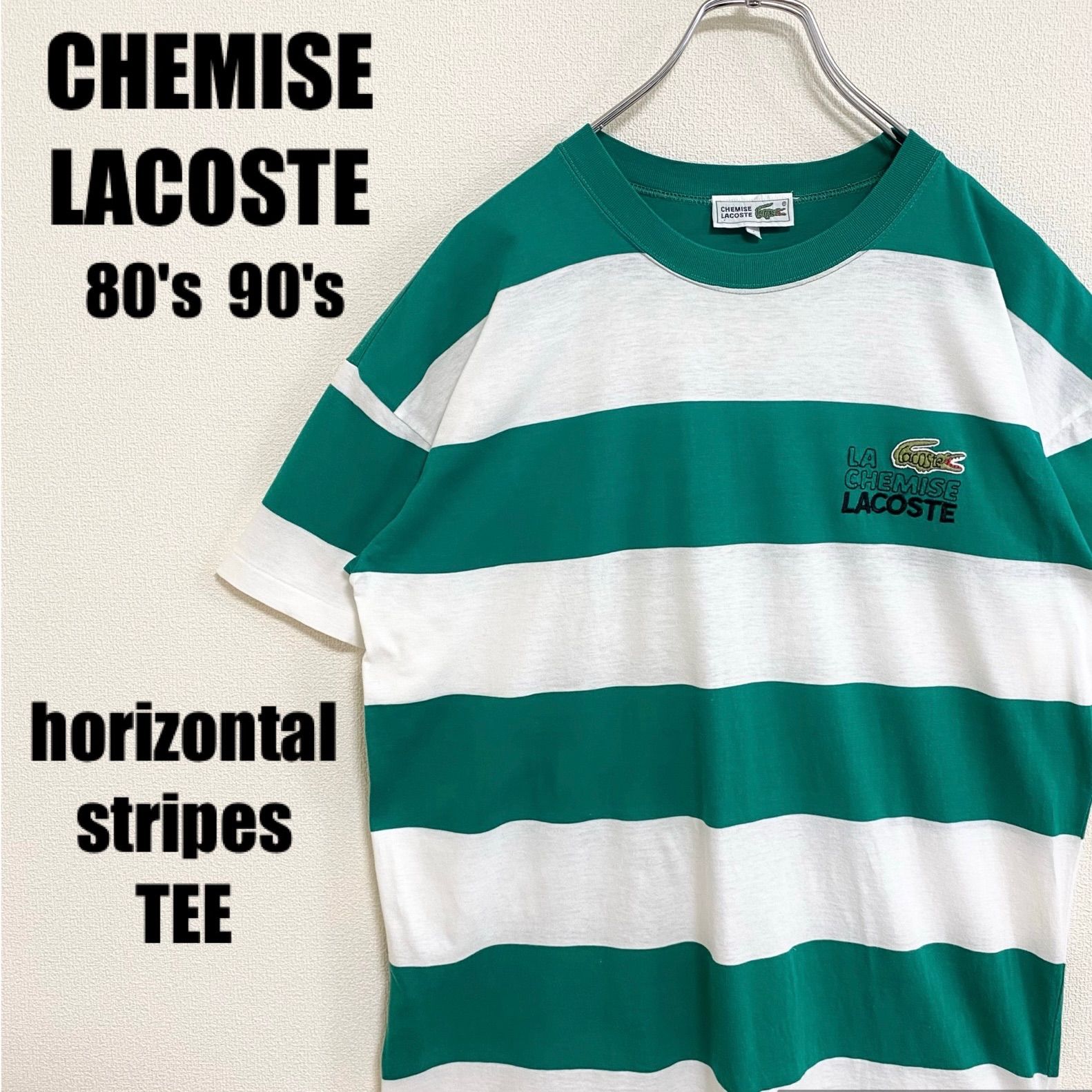 80s 90s シュミーズ ラコステ Tシャツ CHEMISE LACOSTE TEE 日本製