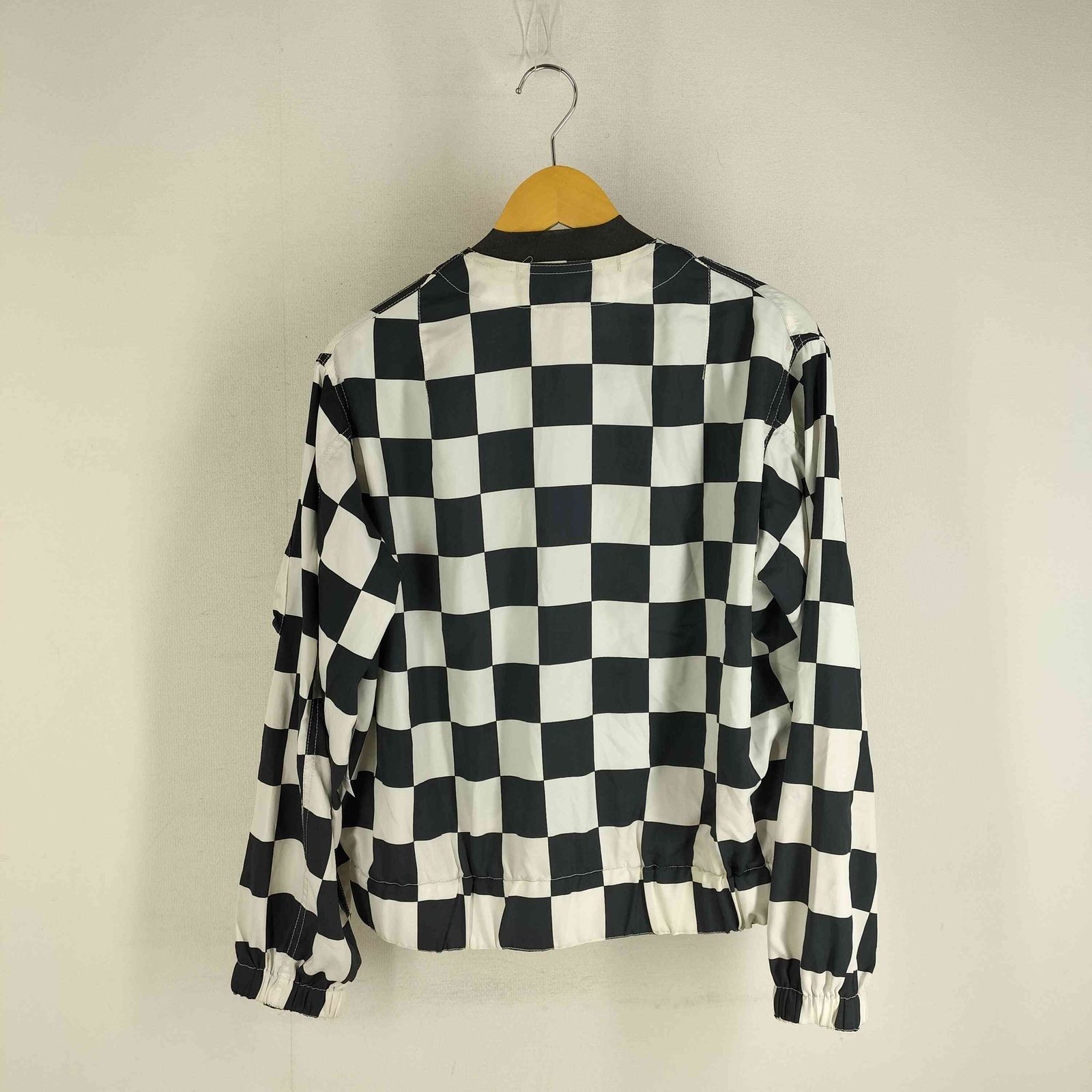 アンユーズド UNUSED 14SS チェッカーフラッグジャケット ノーカラー 