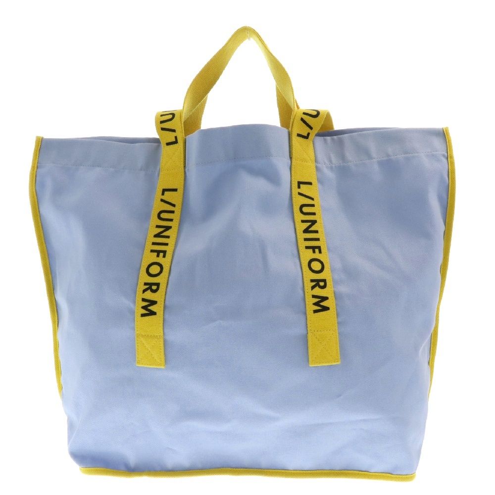 L/UNIFORM (リュウ二フォーム) THE ALL-IN BAG ブランドロゴ オールインバッグ トートバッグ ブルー/イエロー