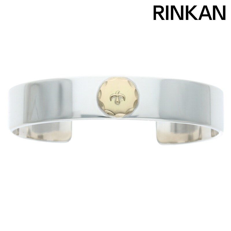 ゴローズ goro's メタル付き 平打ちブレス goro's（ゴローズ） 平打ちブレス 金メタル付き バングル S : オーバー