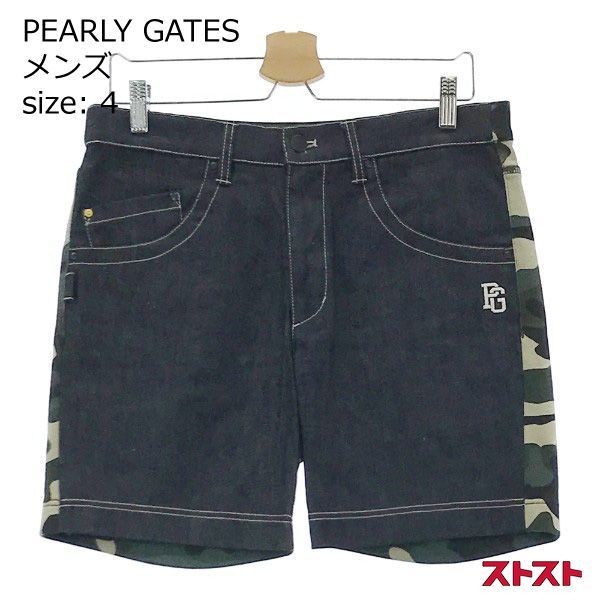 PEARLY GATES パーリーゲイツ 053-132331 デニム切替 ストレッチ ハーフパンツ 4 ［240001972872］#