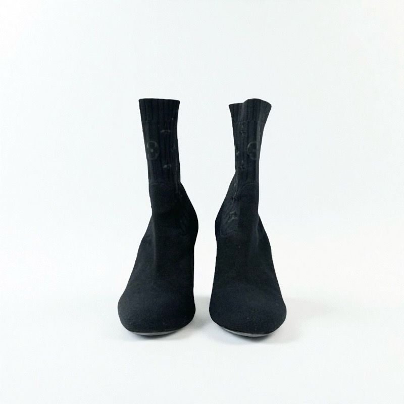 ルイヴィトン LV バロックライン 22年 レザー ショートブーツ 8 ルイヴィトン LV バロックライン 22年 レザー ショートブーツ 8