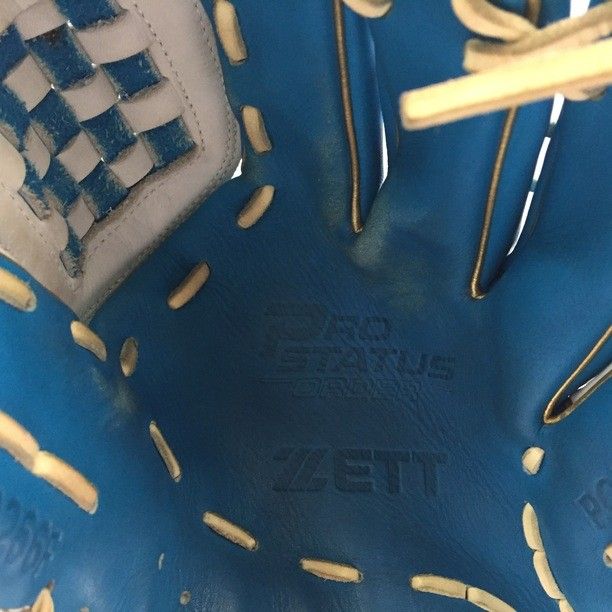 中古品 ゼット ZETT プロステイタス 軟式 内野手用グローブ 源田型 父の日限定モデル 1763