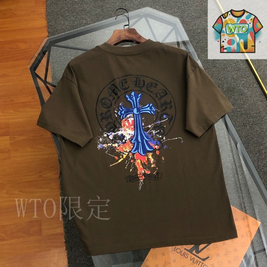最終値下げ⭐️クロムハーツネイビー 長袖カットソー ブルー（青）系 CHROME HEARTS(クロムハーツ) Tシャツ