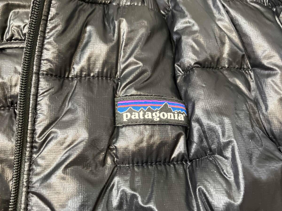 値下げ！極美品！パタゴニア　マイクロパフフーディ レディース　ダウン　ブラック Patagonia パタゴニア MICRO PUFF HOODY マイクロパフ フーディ