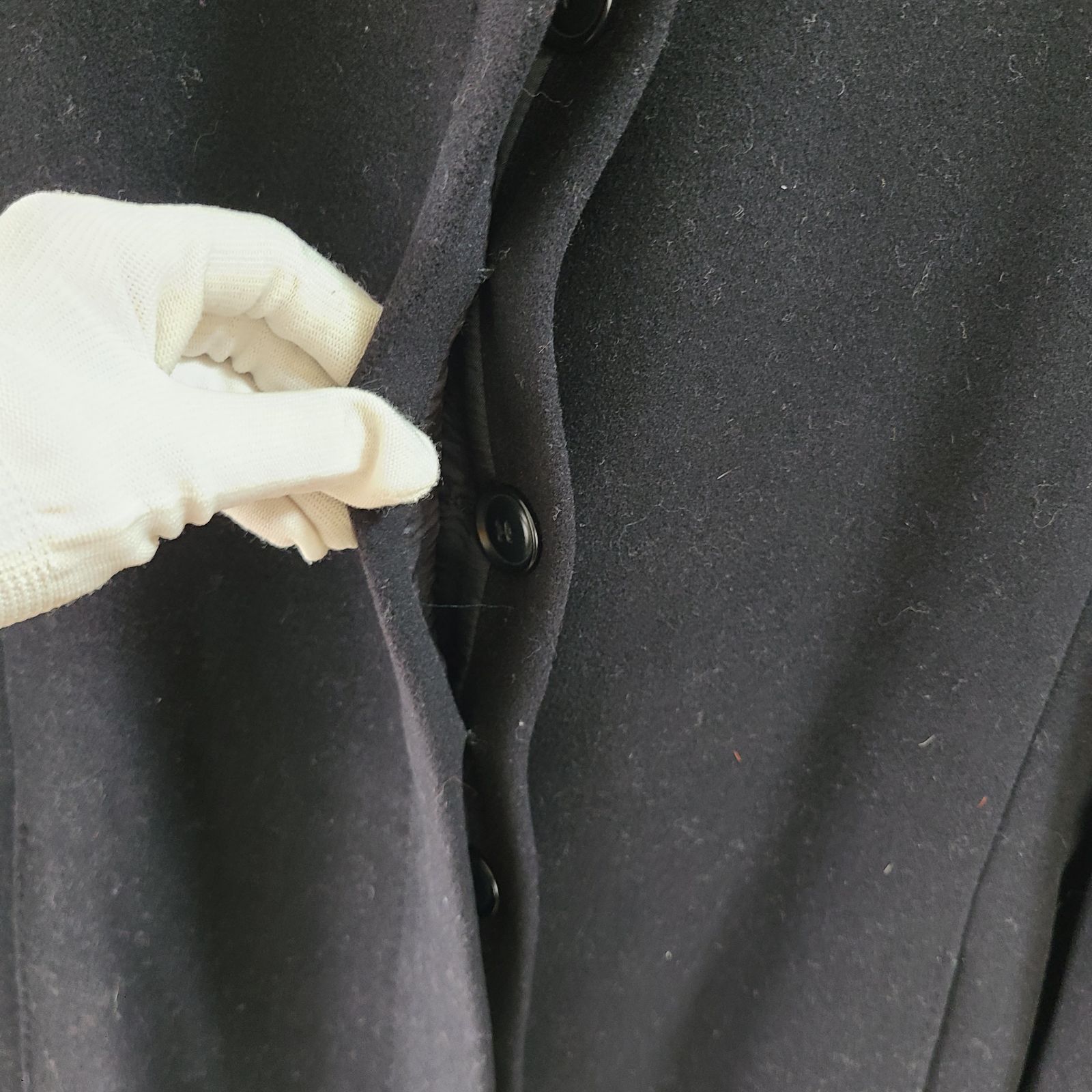 美品✨Max Mara ロングコート ブラック サイズ40 z827 MAX MARA マックスマーラ ウールロングコート ブラック