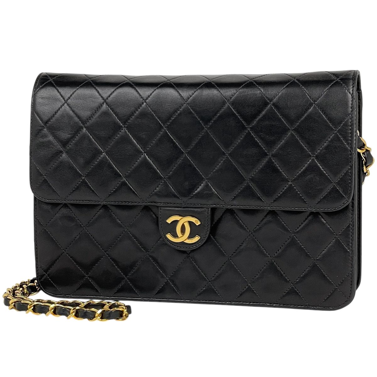 CHANEL ショルダーバッグ シャネル CHANEL マトラッセ シングルフラップ チェーン ショルダー