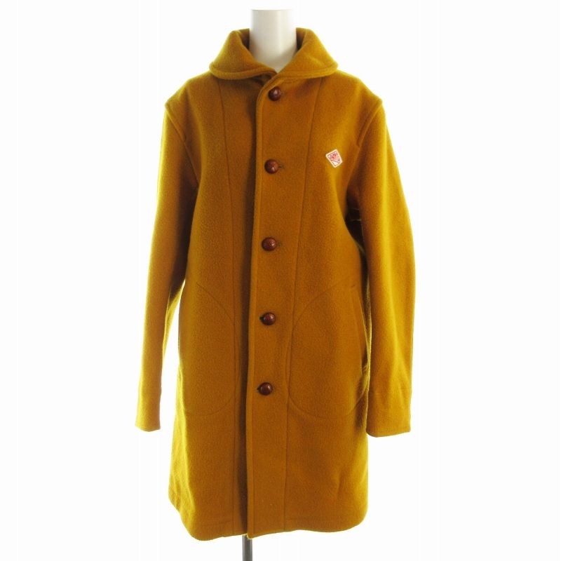【DANTON/ダントン】ウールモッサジャケット（オレンジ／40） ダントン DANTON ウールモッサコート ミドル ロゴ 40 L オレンジ