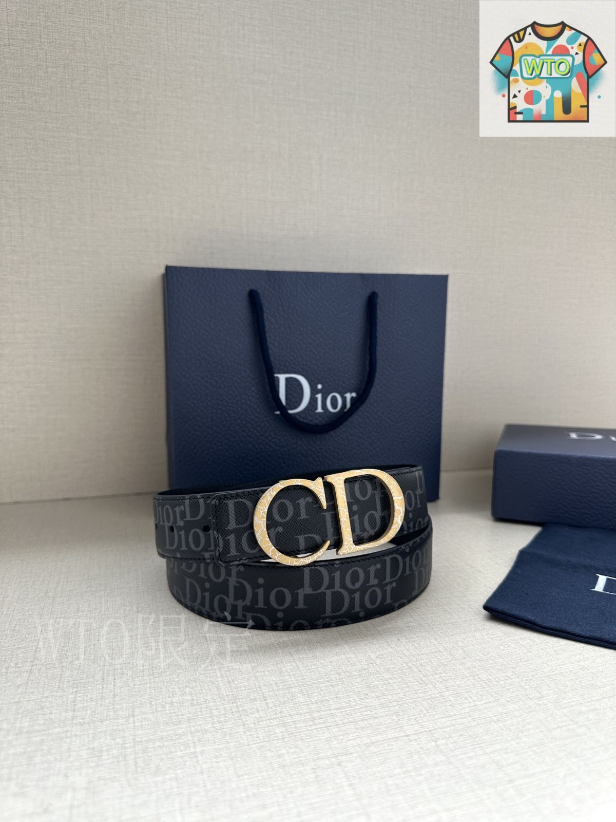 今日特価】Dior ディオール ダブルフェイス ベルト-1 - メルカリ