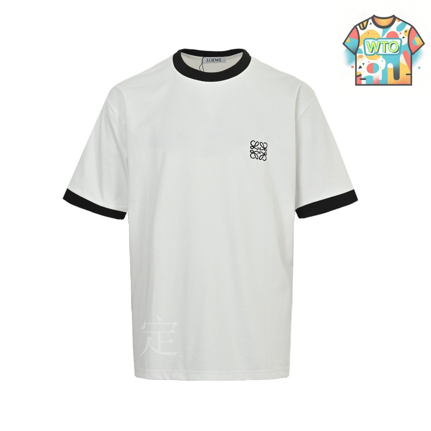 Loewe☆関税込み☆半袖ロゴシャツ LOEWE コピー Tシャツ 刺繡 立体 ロゴ Anagram アナグラム