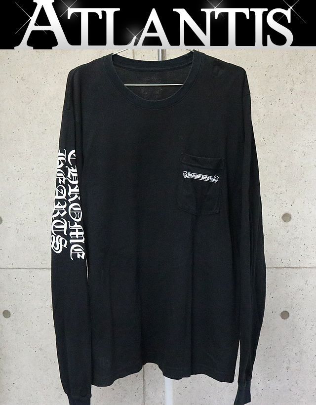 銀座店 クロムハーツ セメタリークロス ロンTシャツL 黒 91816 | www