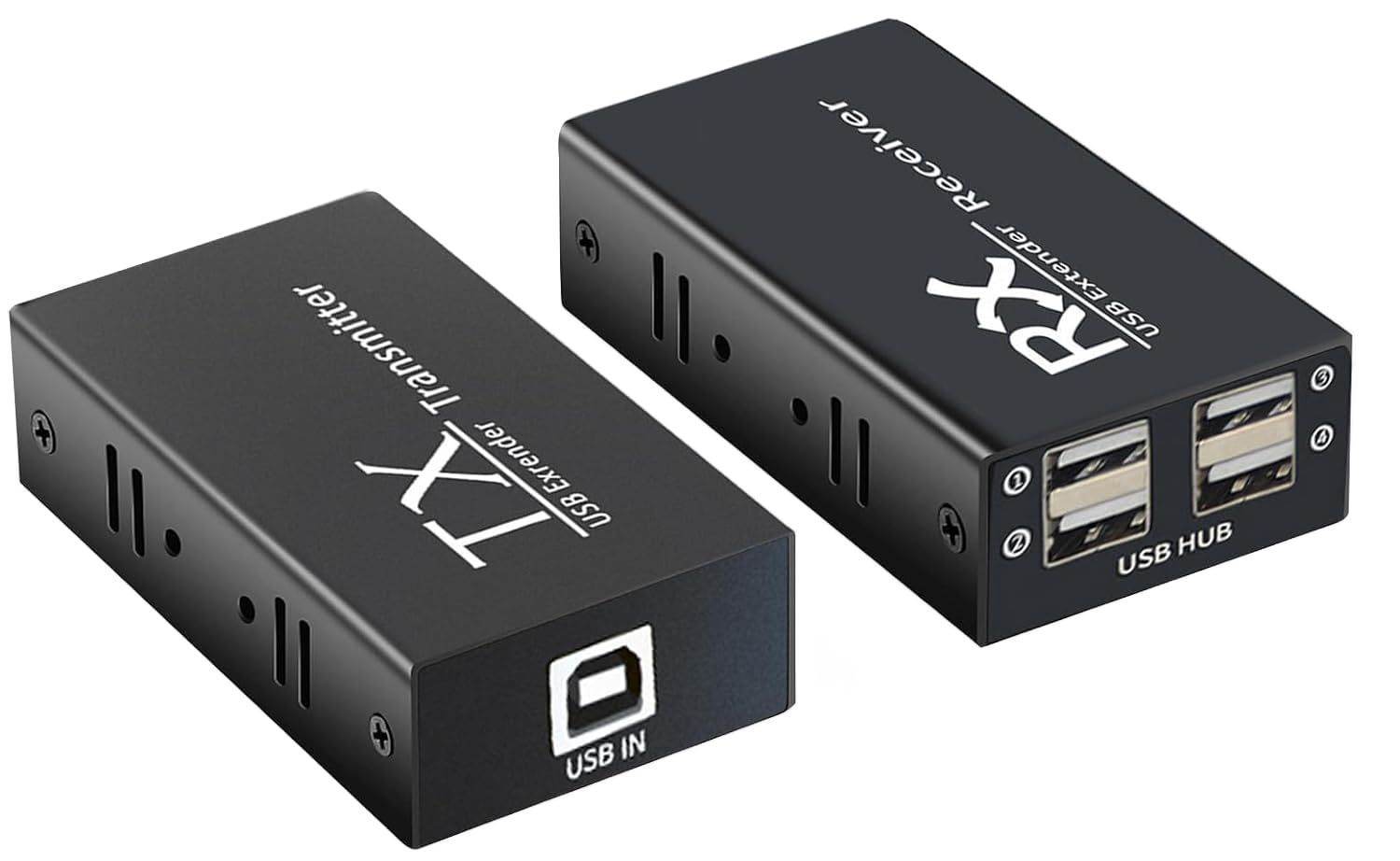 数量 4出力 ハブ CAT5e CAT6 USB 延長機 4口 遠距離 USB2.0 Ethernet RJ45 Extender 入力側 EX120 PC カメラ エクステンダー プリンタ 対応 延長 USB 出力側 キーボード 有線LAN マウス マ