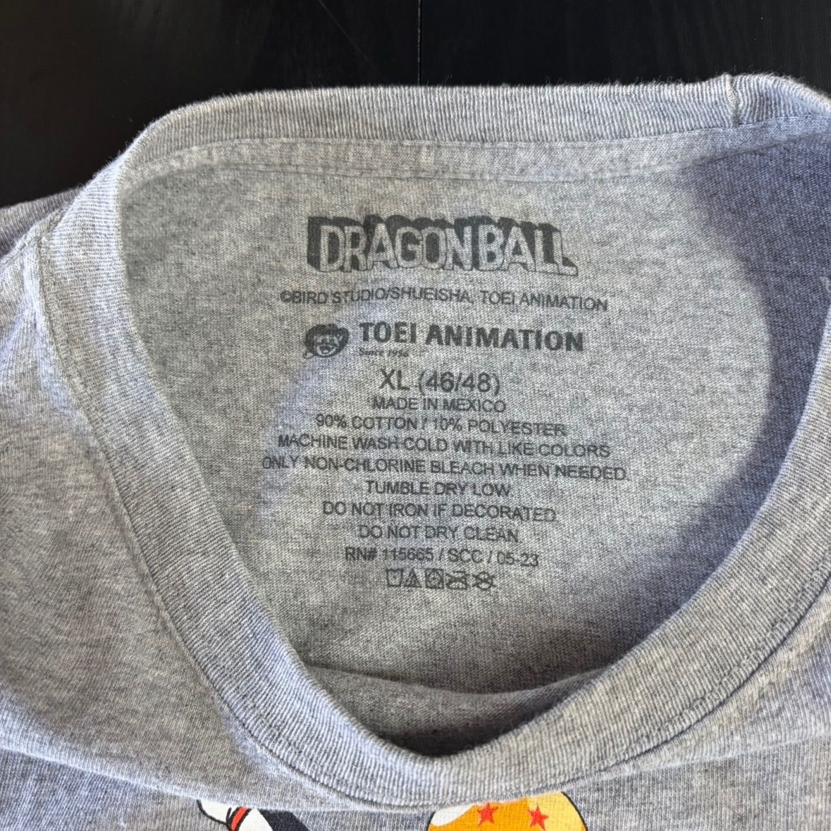 古着】DRAGON BALL(ドラゴンボール)半袖Tシャツ XL グレー USA製 初期