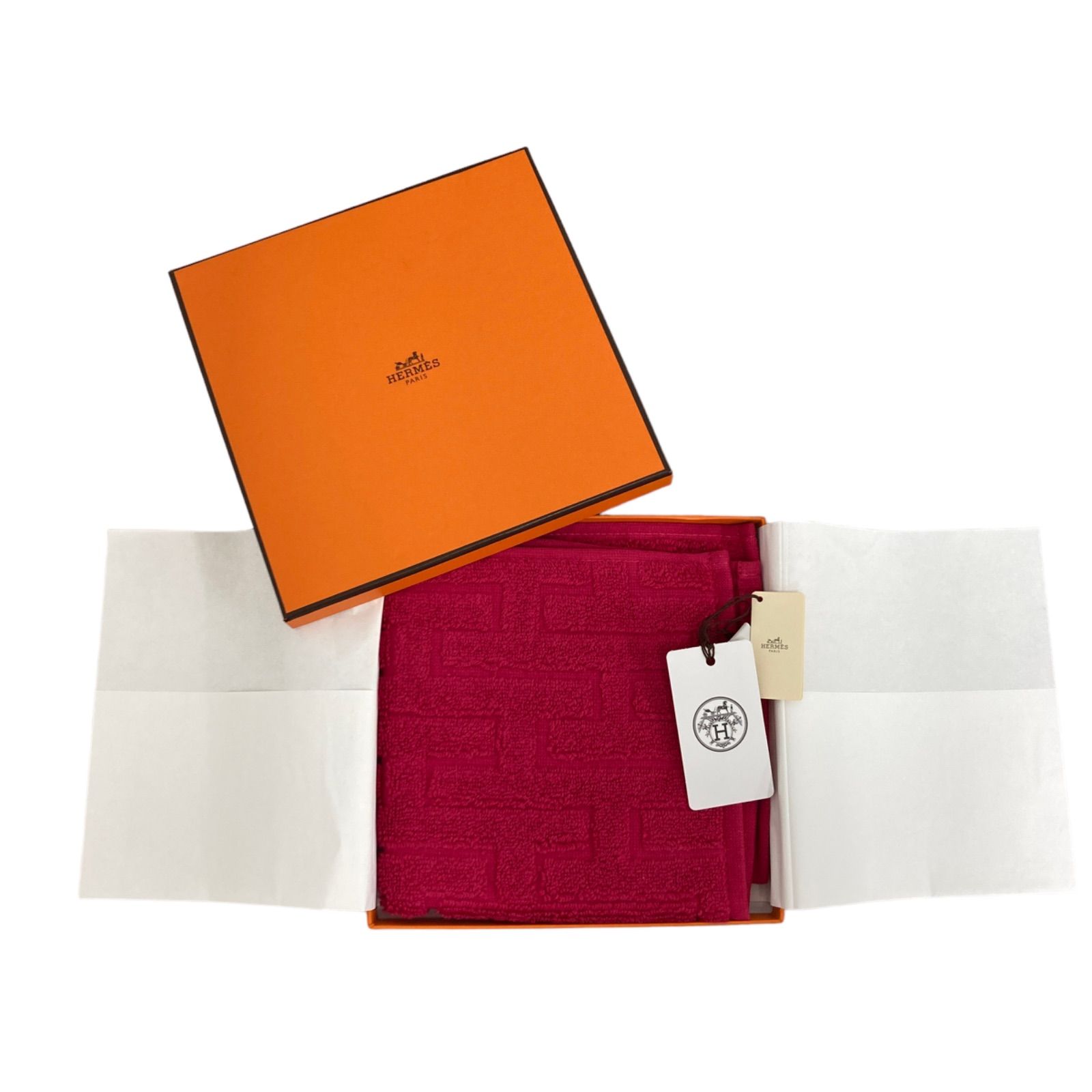 未使用　HERMES　エルメス　ハンドタオル エルメス ハンドタオル 未使用品 - メルカリ