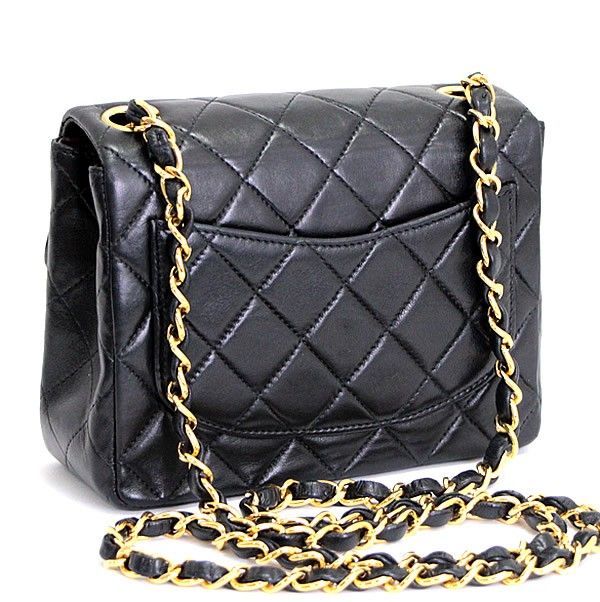 シャネル CHANEL ミニマトラッセ チェーンショルダーバッグ ラム