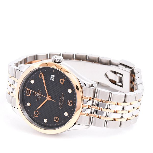 チューダー 時計 メンズ 1926コレクション 5Pダイヤ 自動巻 ブラック  