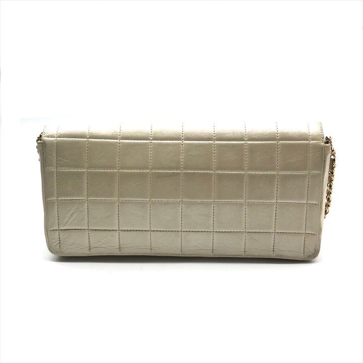 良品 CHANEL シャネル ココマーク チョコバー ターンロック チェーン  