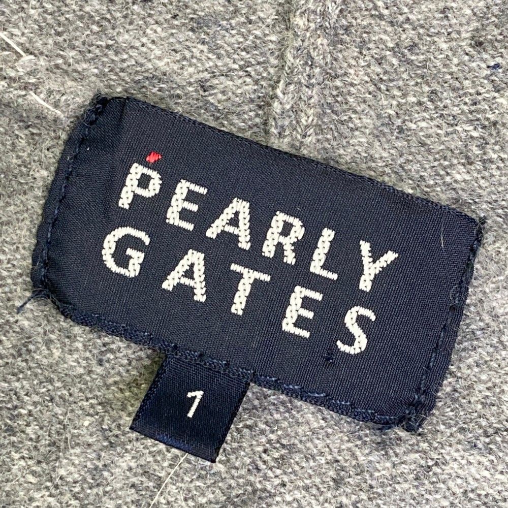 サイズ：1 PEARLY GATES パーリーゲイツ  ニット ジップパーカー  グレー系 [240101453934] ゴルフウェア レディース ストスト サイズ：1 PEARLY GATES パーリーゲイツ ニット ジップパーカー