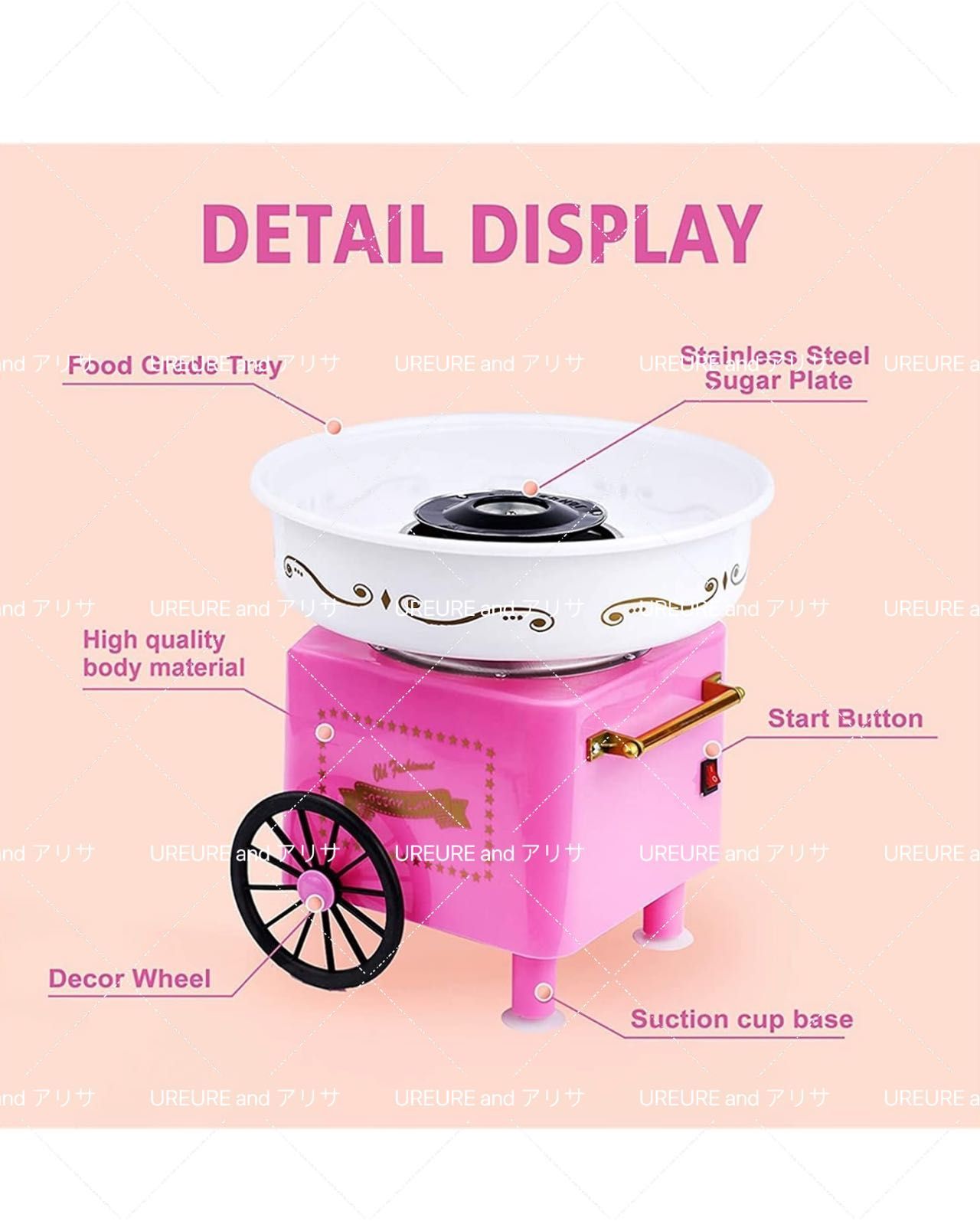 子どもたち 綿菓子機 家庭用 ファンシーマシュマロ オートマチック 小さい 子どもたち 綿菓子機 家庭用 ファンシーマシュマロ オートマチック 小さい