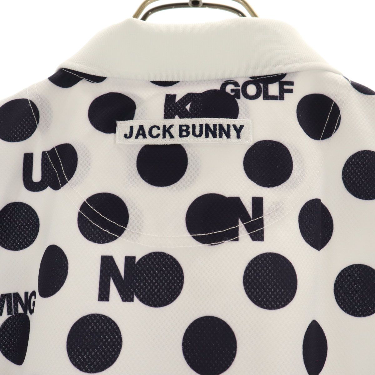 Jack Bunny!! ジャックバニー ドット柄 ゴルフ 半袖 ポロシャツ