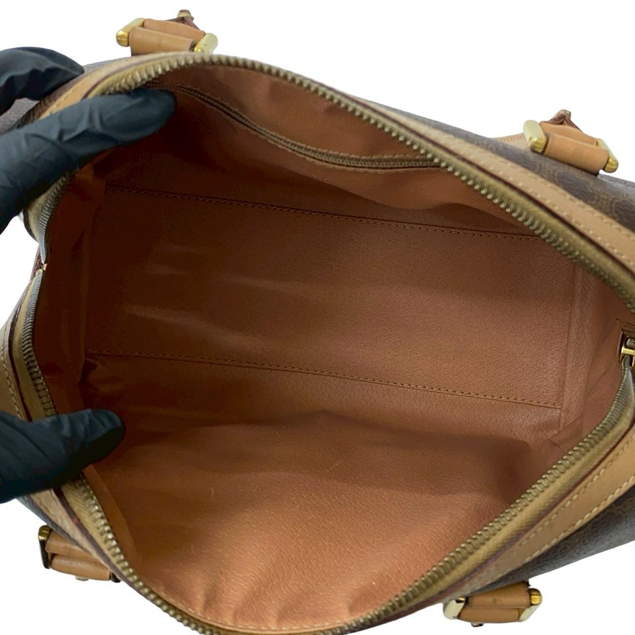 極 美品 CELINE セリーヌ マカダム ブラゾン トリオンフ 柄 レザー