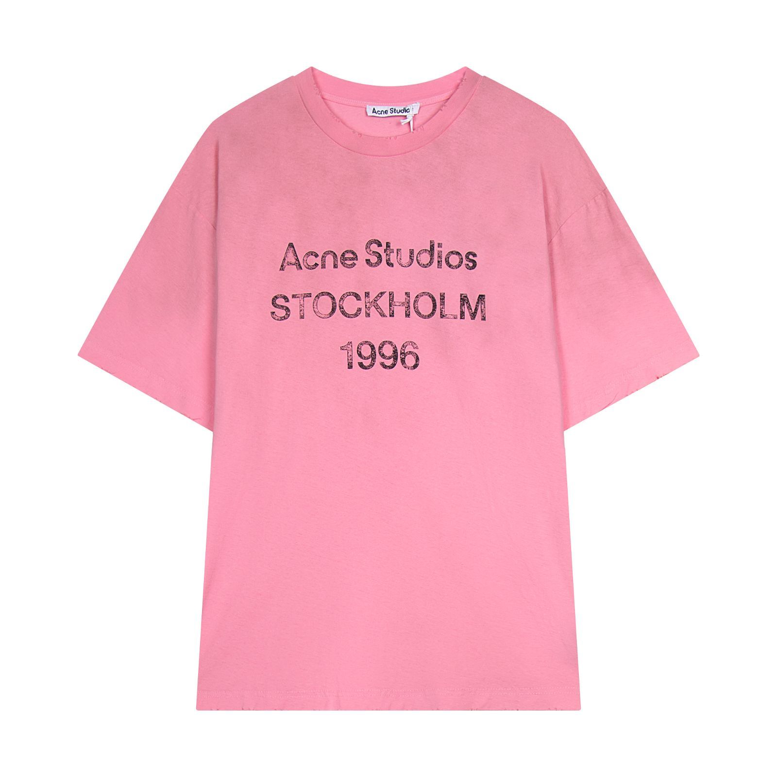 アクネ スタジオズ Acne Studios 1996 年クラシックなアンティーク風記念ショートスリーブ T シャツ 男女兼用