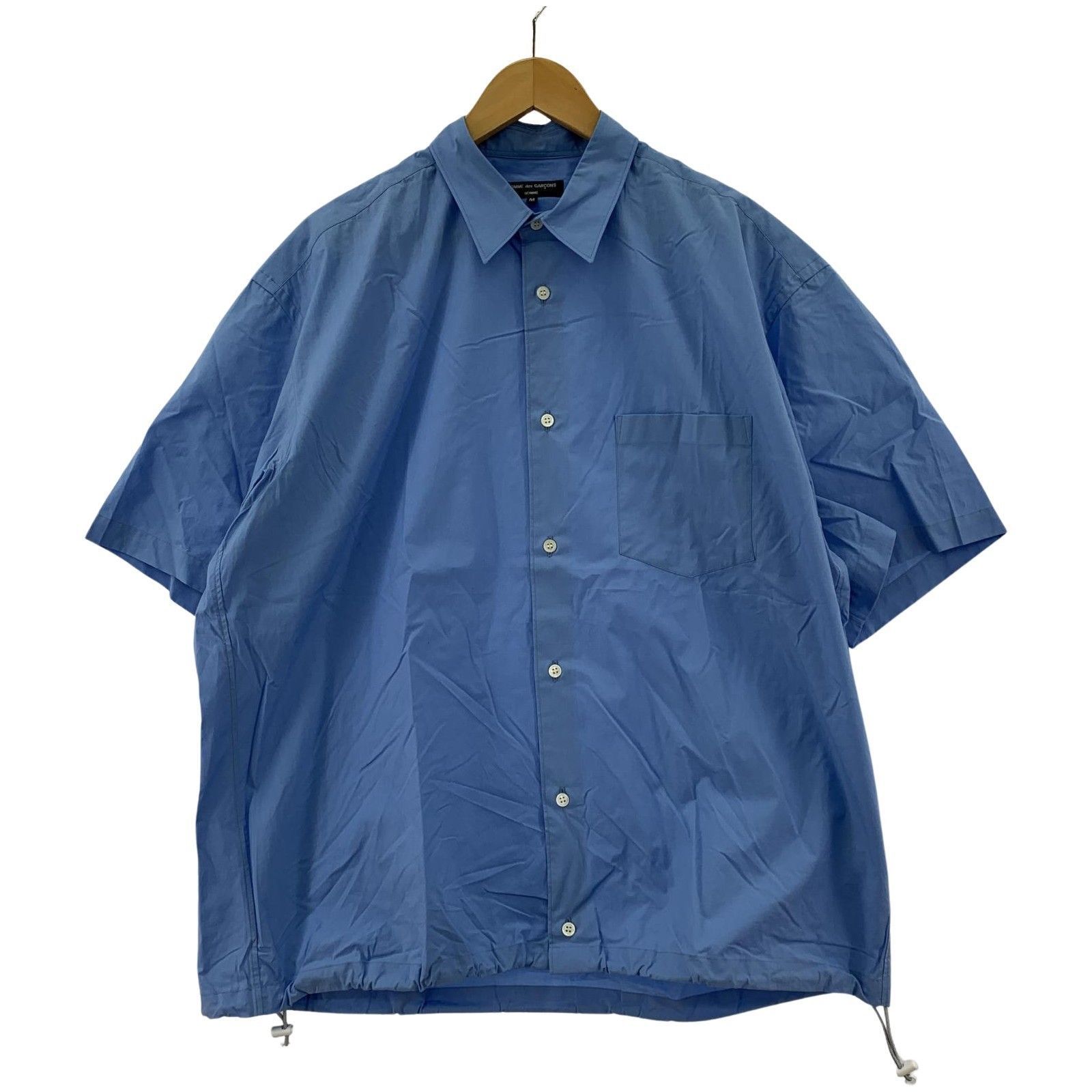 COMME des GARCONS homme 24ss 綿ブロードシャツ M ブルー COMME des GARCONS homme 24ss 綿ブロードシャツ M ブルー