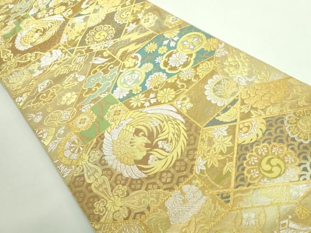 平和屋着物 上 西陣 川島織物 六通柄 本袋帯 唐織 鳳凰吉祥文 金銀糸 DZAA9510kh5