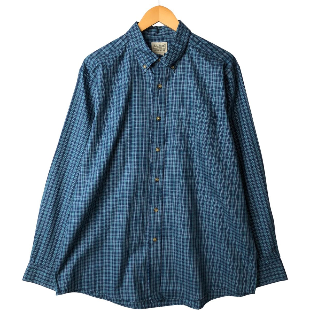 古着 90~00年代 エルエルビーン L.L.Bean TRADITIONAL FIT 長袖 ボタン 