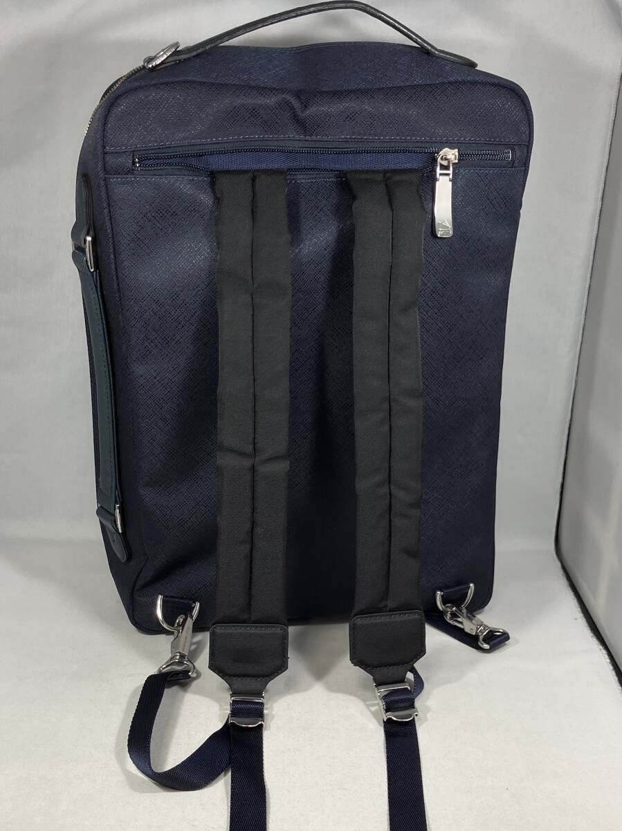 ペッレモルビダ　PELLE MORBIDA 3way リュック　ネイビー PELLE MORBIDA ケアセット＋選べるノベルティ ペッレモルビダ