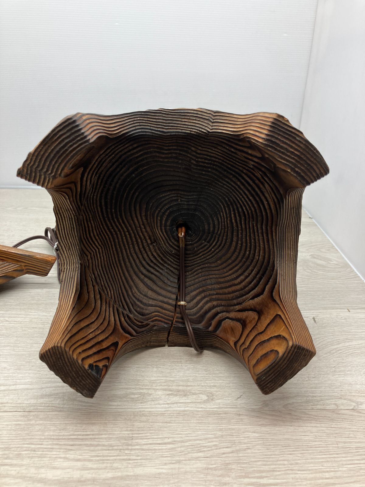 和モダン 木製灯篭ランプ