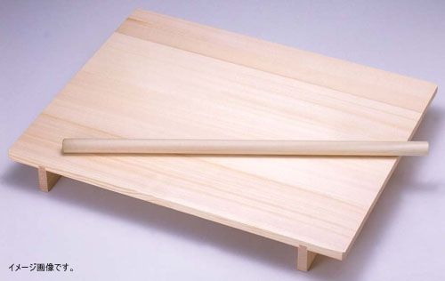 ヤマコー 木製 のし板 めん棒付 桐材 中
