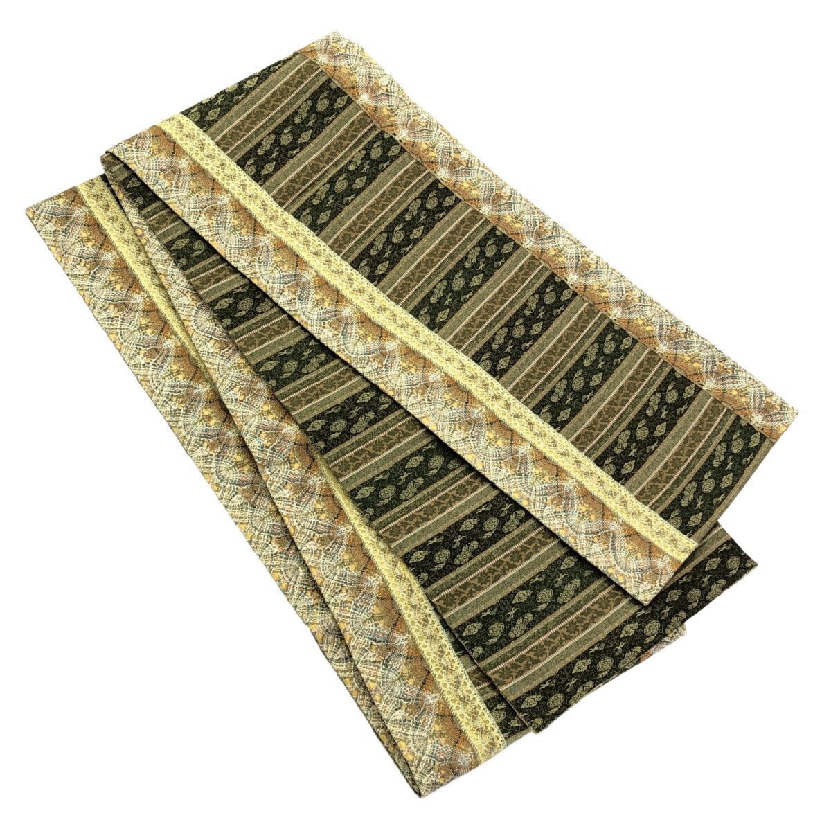 袋帯/名物裂×組紐/未使用品/逸品/仕立上がり/10659 袋帯/名物裂×組紐/未使用品/逸品/仕立上がり/10659 - メルカリ