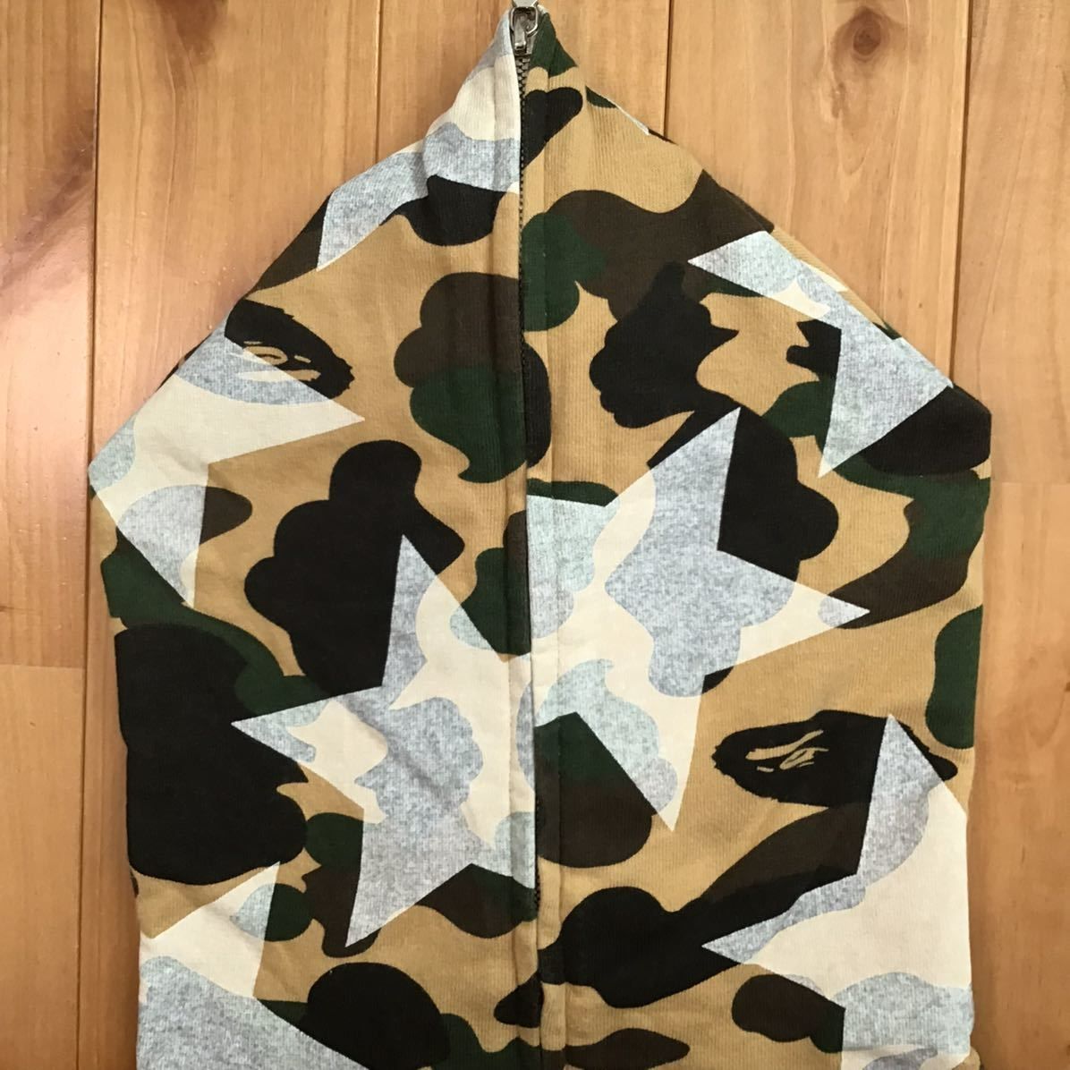 BAPE スター パーカー 1st camo yellow Mサイズ a bathing ape