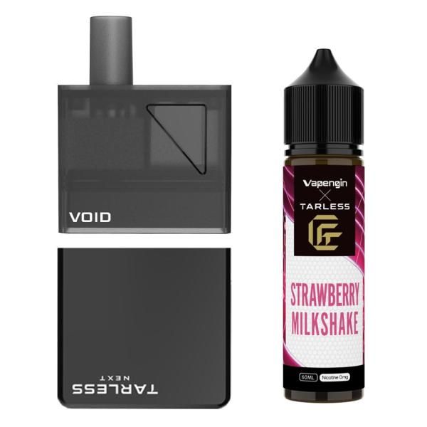 TARLESS NEXT VOID スターターセット リキッド Vapenginリキッド 60 ml ストロベリーミルクシェイク